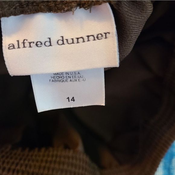 Alfred Dunner Brown Elastic Waist Pull On Pants - Picture 6 of 7